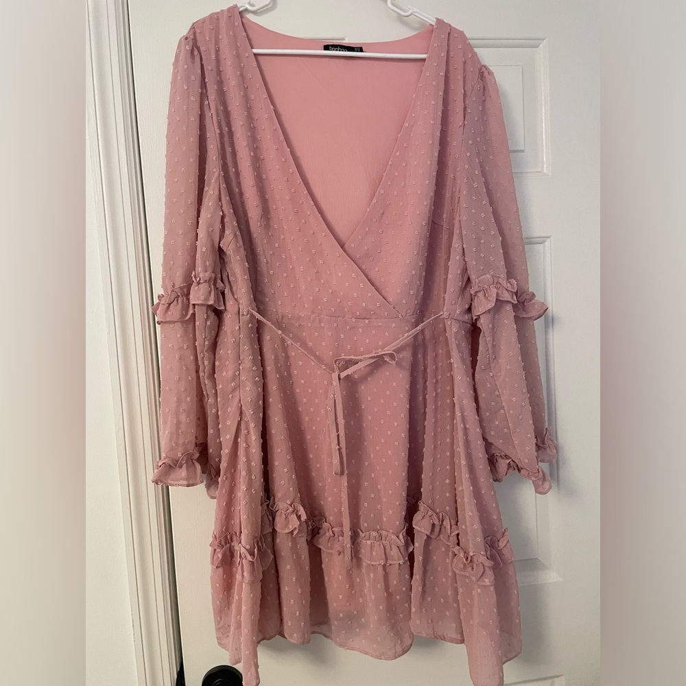 Pink Ruffle Dress - Picture 3 of 8
